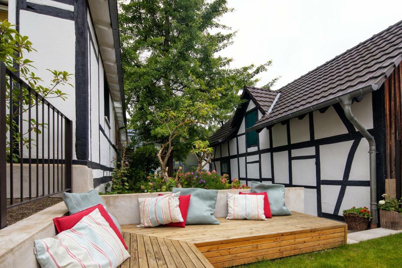 Ferienhaus Im Fachwerkhof 'Haus In Bewegung' Seelscheid エクステリア 写真